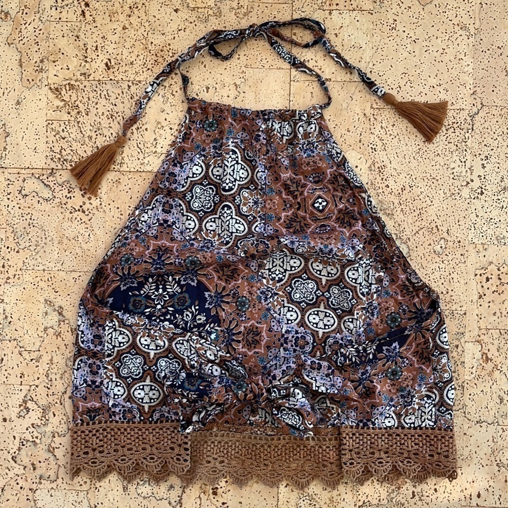 American Eagle Outfitters Tied Halter Crop Top - Picture 4 of 6